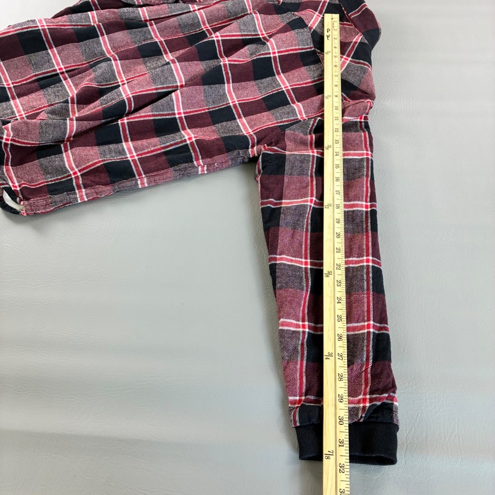 Rocawear Grit Iron Work Wear Mens Large Red Black Plaid Lined Flannel Shirt Read - Picture 5 of 14
